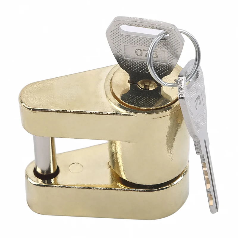 as picture Trailer Coupler Padlock Solid Brass Trailer Locks For Hitch Security Protector Theft Protection Auto Repalcement Parts - Цвет: as picture