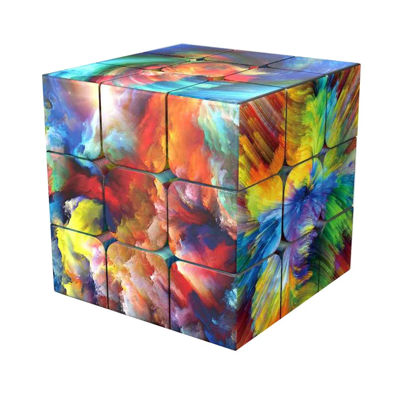 Лидер продаж персонализированный diy 3x3x3 волшебный кубик для самостоятельного