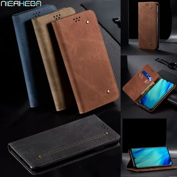 

Luxury Denim Leather Flip Case for Huawei P30 Mate 30 Pro Lite P Smart Z Y9 Prime 2019 Hono 10i 20 8x Magnetic Wallet Book Cover