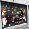 Christmas Window Stickers Glass Merry Christmas Decor For Home Christmas 3D Wall Sticker Kids Room Wall Decals New Year Stickers 4