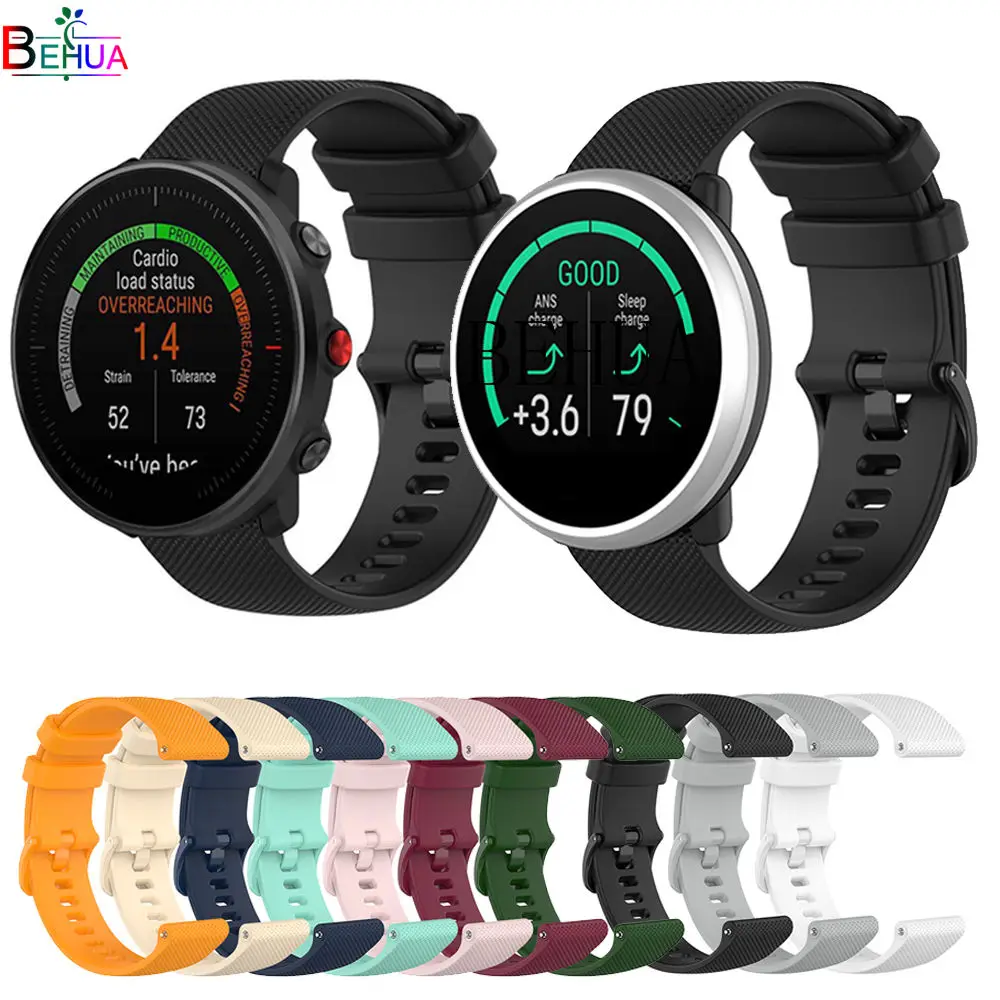 20 22Mm Cinturino Cinturino Per Polar Vantage M / Polar Grit X Smart Silicone Per Polar Ignite / Unite Cinturino Da Polso Cinturino