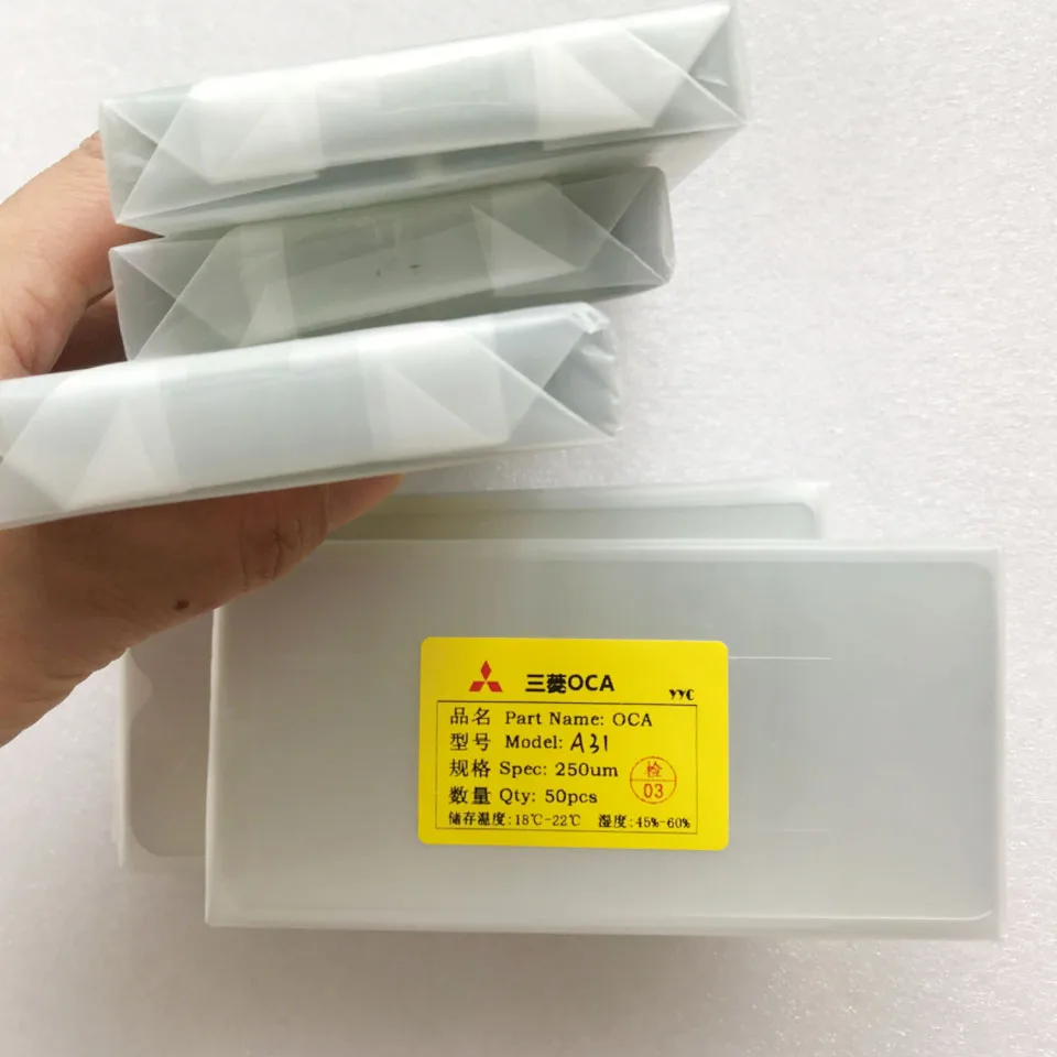 OCA 광학 투명 접착제, 모토로라 모토 G71s G72 G73 미쓰비시 필름 G71 5G OCA 접착제, 50 개/로트