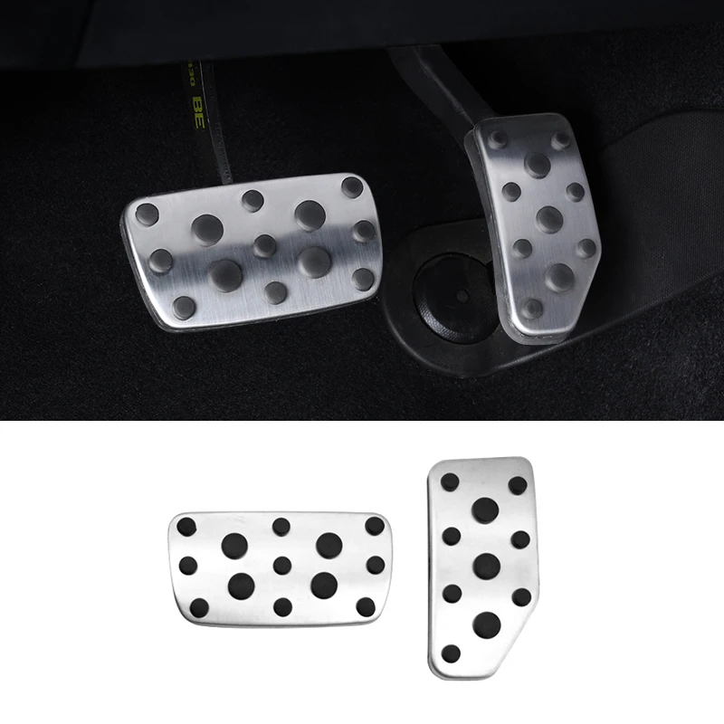 thumbnail image 2 of For Subaru Impreza Forester Ascent Legacy Black Footrest Brake Gas Pedal Cover 2 of 10