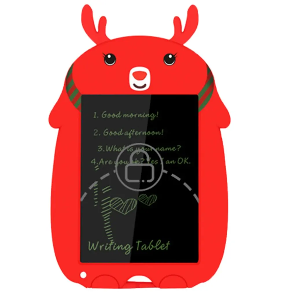 

8.5 Inch Lcd Liquid Christmas Tablet With A Mini Deer Can Be Children'S Drawing Portable Small Drawing Board