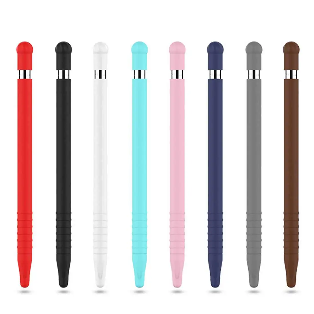 Цветной мягкий силиконовый совместимый стилус, защитный чехол для Apple Pencil, Совместимый Чехол