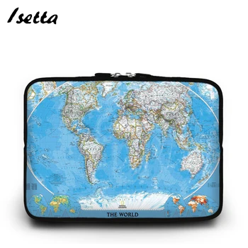 

World Maps Laptop Bag Sleeve Notebook Sleeve Bag For Macbook Air Pro 13 15 Dell Asus HP Acer