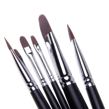 6 шт., набор кистей для рисования из нейлона и акрила, инструмент для рисования акварельным маслом LX9A