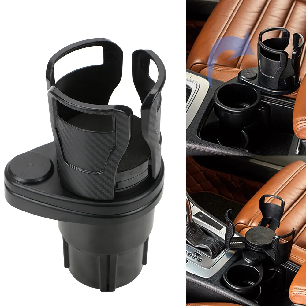 2 In 1 360 Degree Rotating Cup Holder Vehicle-mounted Slip-proof Water Car  Cup Holder Multifunctional Dual Bekerhouder Auto - AliExpress