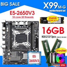 JINGSHA X99 M-G płyta główna zestaw z Xeon E5 2650V3 LGA2011-3 CPU 2 sztuk X 8GB = 16GB RMA DDR4 pamięci 256GB NVME M 2 na dyskach SSD i chłodnicy tanie i dobre opinie Intel H81 1x RJ45 64 GB DDR4 REG SATA M 2 (NVMe) Pulpit İntel PCI - E 3 0 LGA 2011-3 X99M-G+2650V3+8GB 2133*2+256GB NVME+COOLER