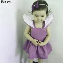 Комбинезон для маленьких девочек и мальчиков, комбинезон для новорожденных девочек и мальчиков с рисунком кролика, костюм с большими ушками для малышей