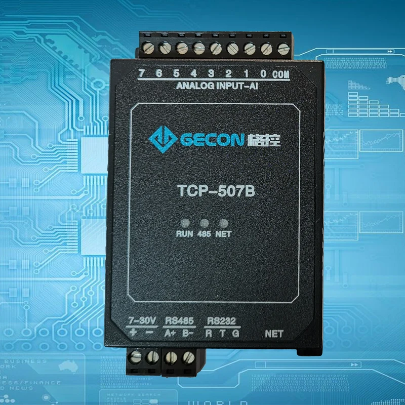 Ethernet железнодорожного вокзала модуль 8-канальный аналоговый модуль ввода собирать различные интеллигентая(ый) датчики передатчика на месте