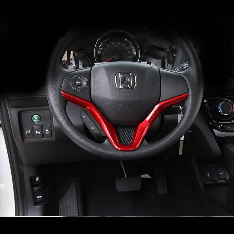 Automovil авто система управления Выход Кондиционер приборная панель рулевое колесо интерьер яркие блестки отделка 18 19 для Honda Vezel - Название цвета: Number 9