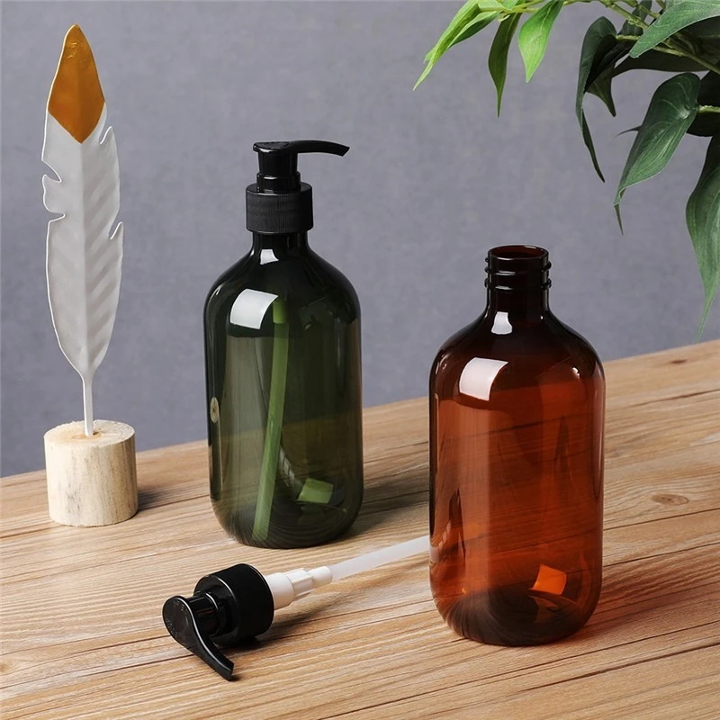 Dispensadores de jabón portátiles para baño, soporte de Gel de ducha y champú, botella vacía para el hogar, 300/500ml