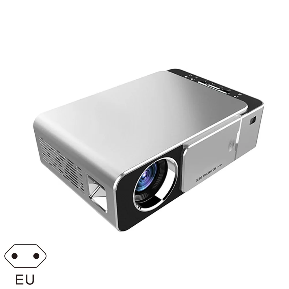 EU Мини домашний проектор HD 720P 1080P офисный проектор для кинотеатров новое поступление - Цвет: EU
