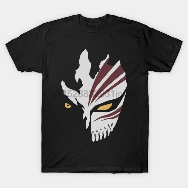 Ichigo Hollow Mask Bleach Anime T Shirt Latest Fun T-shirt Top Casual Wear |