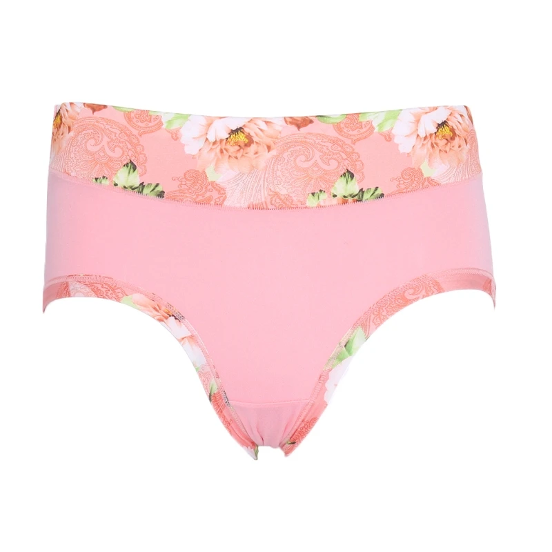 Bamboo Charcoal Fiber Floral Women's Lingerie Underwear Triangle Underpants X3UE