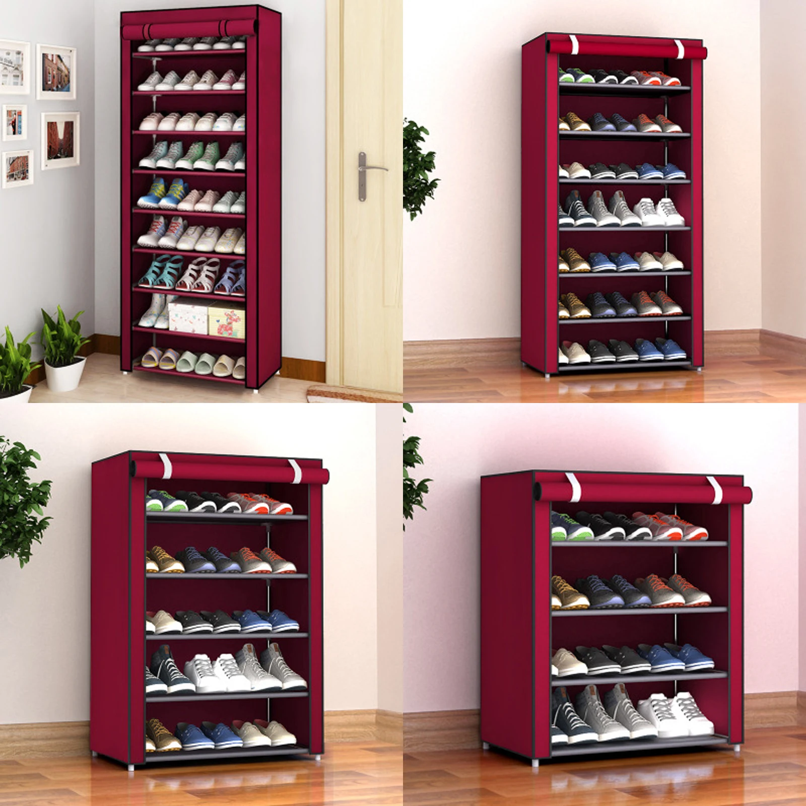 Non-woven Fabric Storage Shoe Rack Hallway Cabinet Organizer Holder 4/5/6 Layers Assemble Shoes Shelf DIY Home Furniture Non-woven Fabric Storage Shoe Rack Hallway Cabinet Organizer Holder 4/5/6 Layers Assemble Shoes Shelf DIY Home Furniture