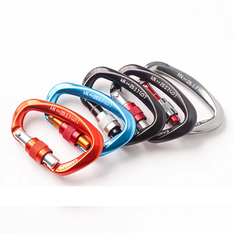 Карабин из алюминиевого сплава для альпинизма кемпинга карабин с замком винт D