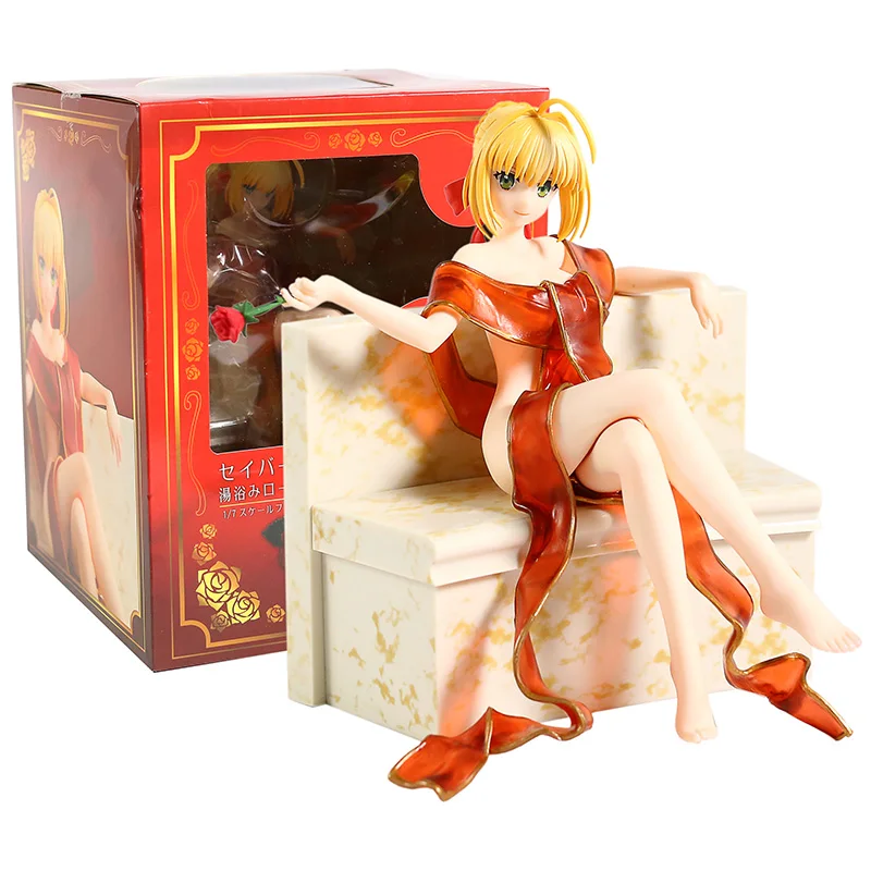 Fate Экстра последний Encore Saber банный халат Ver. ПВХ фигурка Коллекционная модель игрушки