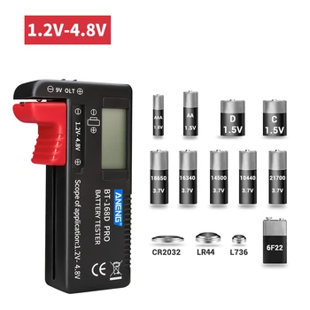 

Digital Battery Capacity Tester LCD Display BT-168 PRO Universal Electronic Battery Checker Electronic Power Indicator Measure