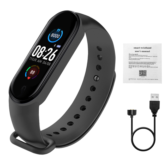 Smart watch Fitness Tracker Pedometer Heart Rate Blood Pressure Monitor Bluetooth-compatible M5 Smart Band Bracelet Men Women