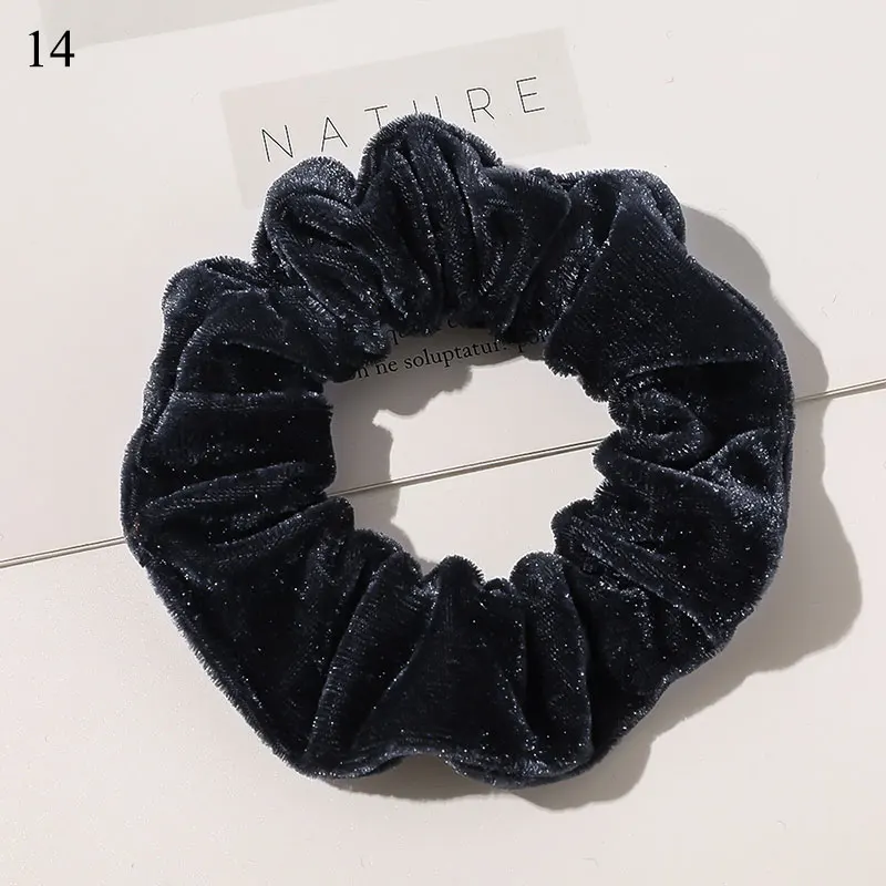 33 Colors Velvet Scrunchie Women Girls Elastic Hair Rubber Bands Accessories Gum For Women Tie Hair Ring Rope Ponytail Holder head scarves for women Hair Accessories