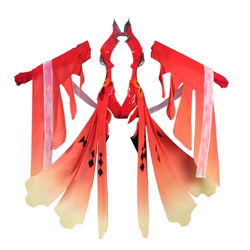Костюм для косплея YUZURIHA INORI, красный боевой костюм, рождественские костюмы золотой рыбки, маскарадный подарок, косплей