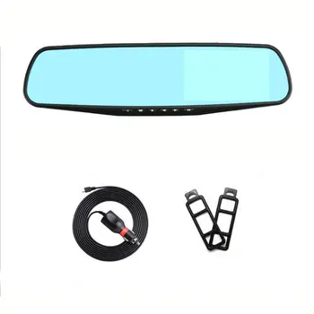 

Driving Recorder Dual Lens 4.3 Inch Anti Blue Mirror Rear View Vision 2248 Video Recorder