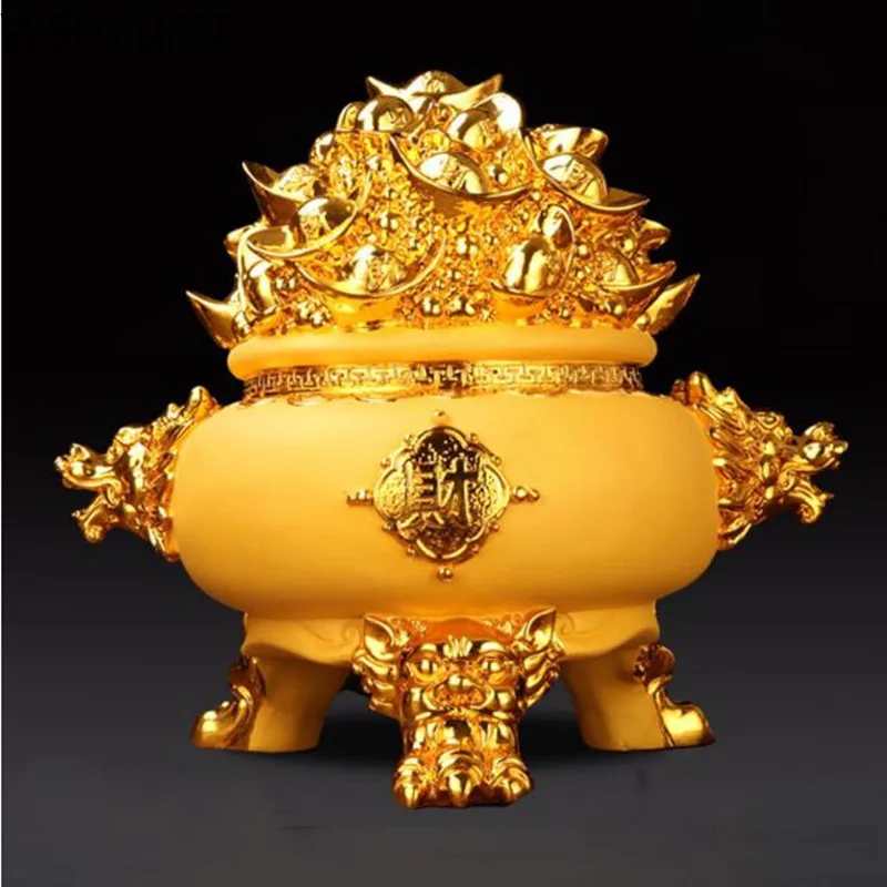 1pcs resin cornucopia creative home decoration feng shui crafts ornaments sculpture lucky gifts | Дом и сад