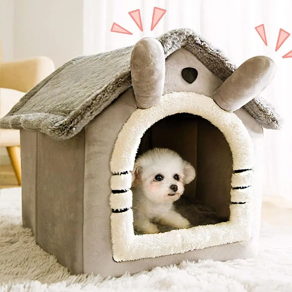 

Pet Dog Beds Mat Cat Kennel Blanket Thicken Washable Cute Puppy Bulldog Beds Mattress Flannel Fabric Warm Pets House Tent