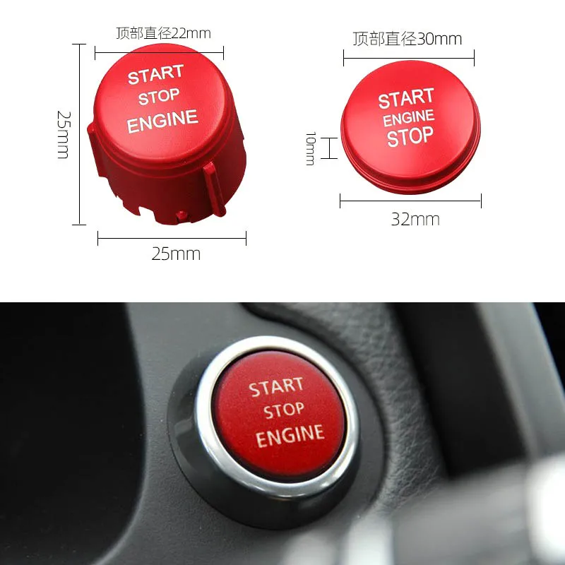 

Car Engine Start Stop Switch Button Replace Cover For Land Rover Range Rover executive Edition 10-12/ Freelander 2