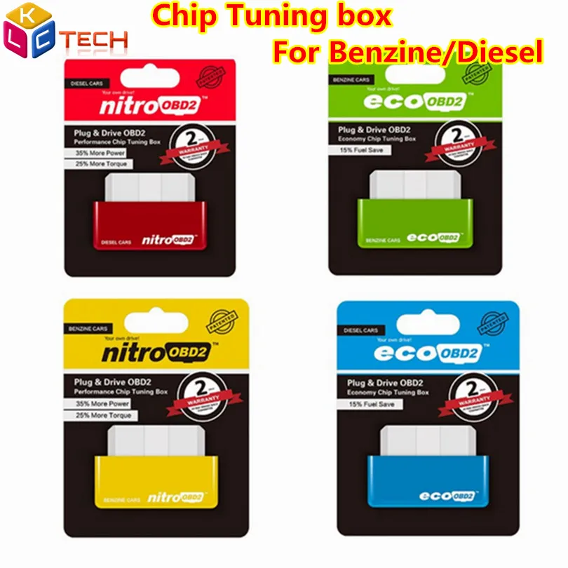

Newest Eco OBD2&Nitro OBD2 Gasoline Plug &Drive Performance For Benzine Eco OBD2 ECU Chip Tuning Box 15% Fuel Saving More Power
