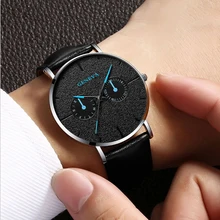 GENEVA Reloj de pulsera de cuarzo para hombre, cronógrafo de aleación de alta calidad, sencillo