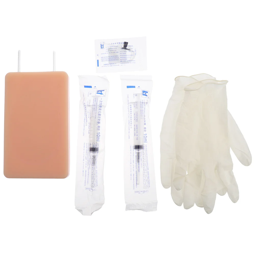 1 Set IV Injection Training Pad Silicone Human Skin Module Suture Model Venous Blood Drawing Exercis | Канцтовары для офиса и