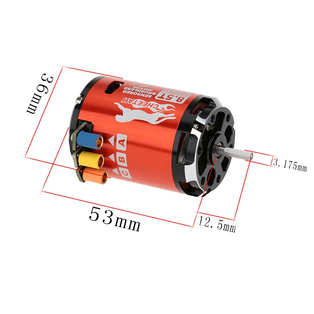 4000KV 8,5 T 2P& CS60 60A бесщеточный сенсорный двигатель и ESC и светодиодный комбо-карта для 1/10 1/12 Багги туристический автомобиль