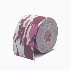Kinesio Elastic Knee Support Self-Adhesive Tape - 2.5CM X 500CM (Purple camouflage)