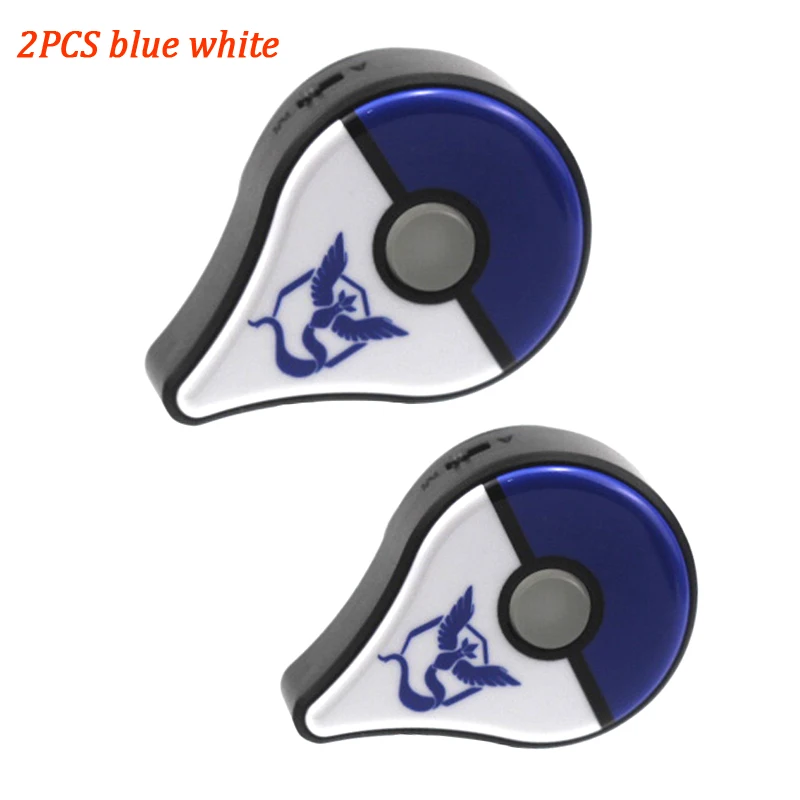 Blue white 2PCS Автоматическая ловля для kingd Pokemon Go Plus Bluetooth браслет устройство с перезаряжаемой батареей для Pokemongo plus+ подарок - Цвет: Blue white 2PCS