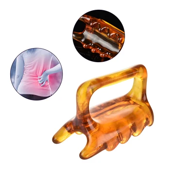

Resin SPA Scraping Massager Tool Cervical Vertebra Physical SPA Therapy Double Side Face Lift Back Neck Massage Relaxation