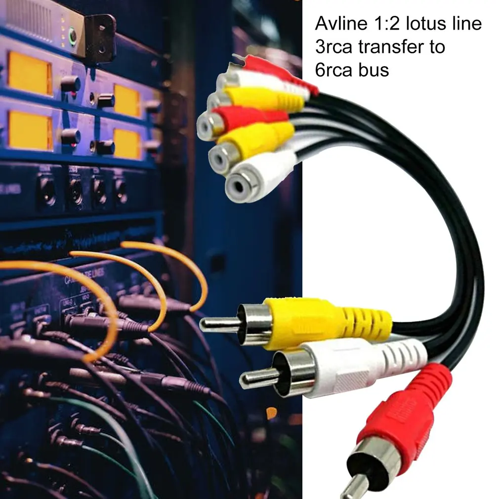 Av линия одна минута две 3Rca революция 6Rca мать Лотос линия 3 Революция 6 мать Rca один для двух видео кабель медь