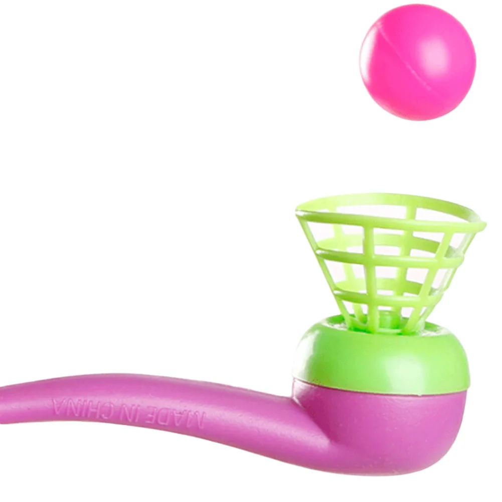 Corlor случайная милая маленькая игрушка табак труба дуя мяч ностальгия подвесной мяч классические детские развивающие игрушки для детей