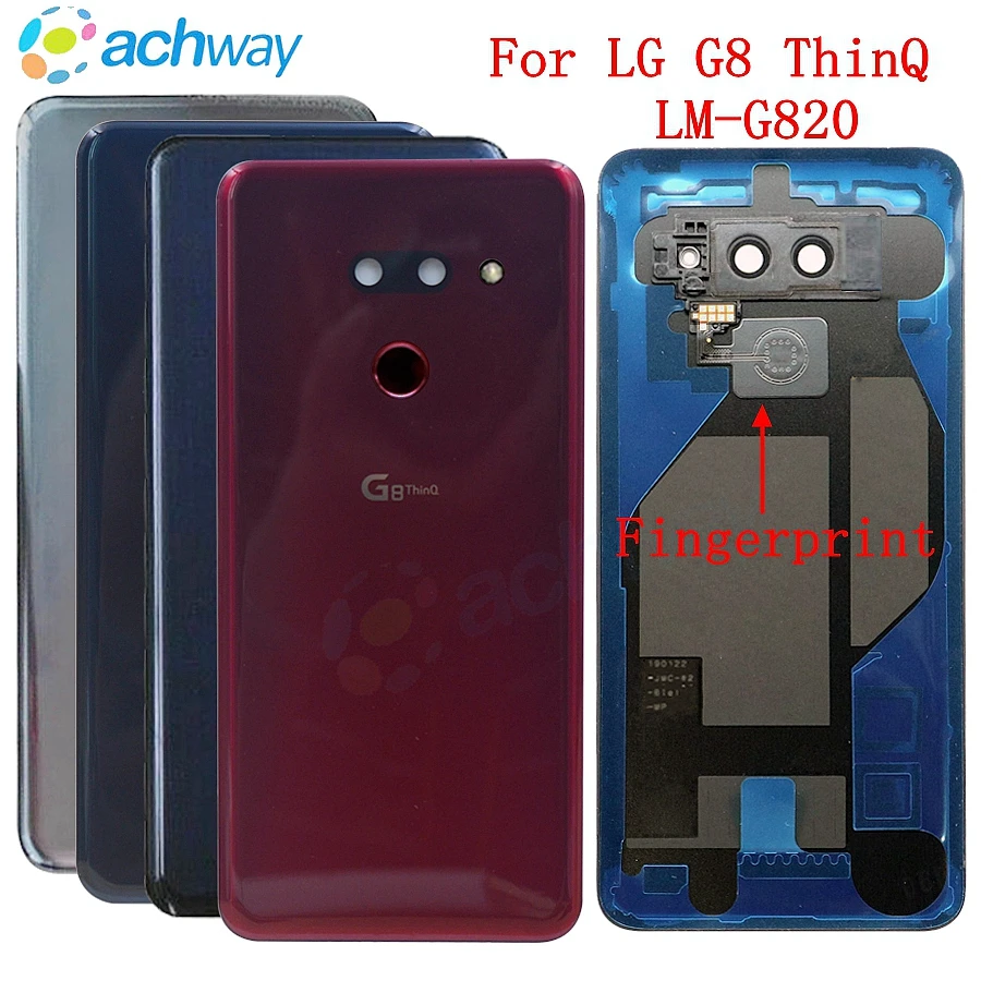 Новинка для LG G8 ThinQ задняя крышка батарейного отсека задняя крышка стекло для LG G8 ThinQ Крышка батарейного отсека LM-G820 чехол с объективом для камеры