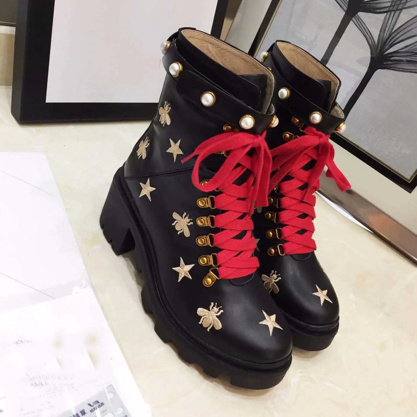 gucci martin boots