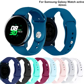 

20mm Silicone Watchbands for Samsung Galaxy Watch 42mm Bracelet Smart Sport Strap for Samsung Galaxy Watch Active 2 Watch Strap
