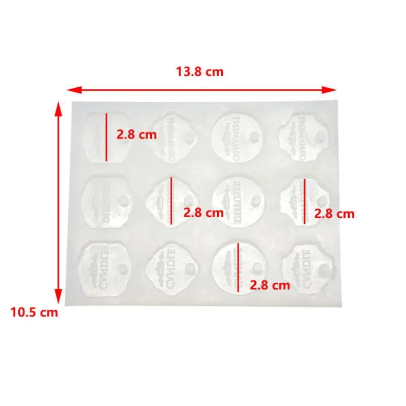 DIY Pendant New Gold Coin Shape Silicone Mould Fondant Cut Gypsum UV Epoxy Mold
