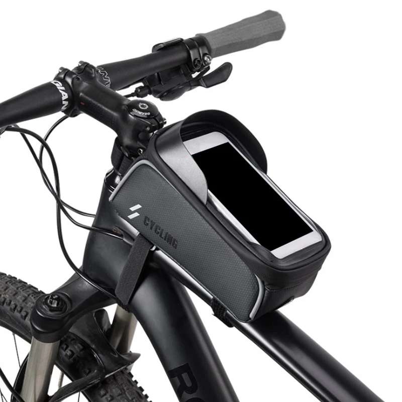 Сумка на переднюю раму велосипеда водонепроницаемая велосипедная верхняя