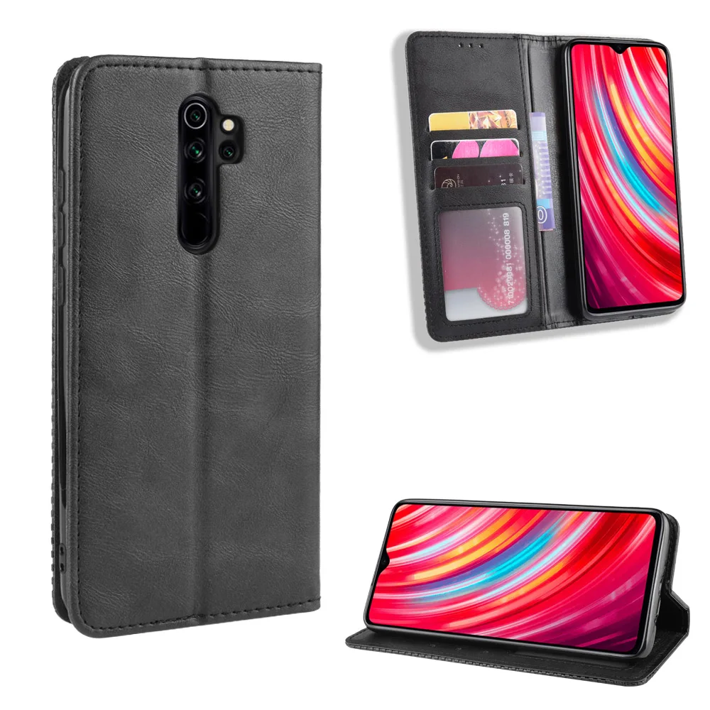 Чехол для Redmi 8, Роскошный кожаный бумажник премиум класса, кожаный флип-чехол-книжка для Xiaomi Redmi 8 8A Note 8 Pro, глобальная версия
