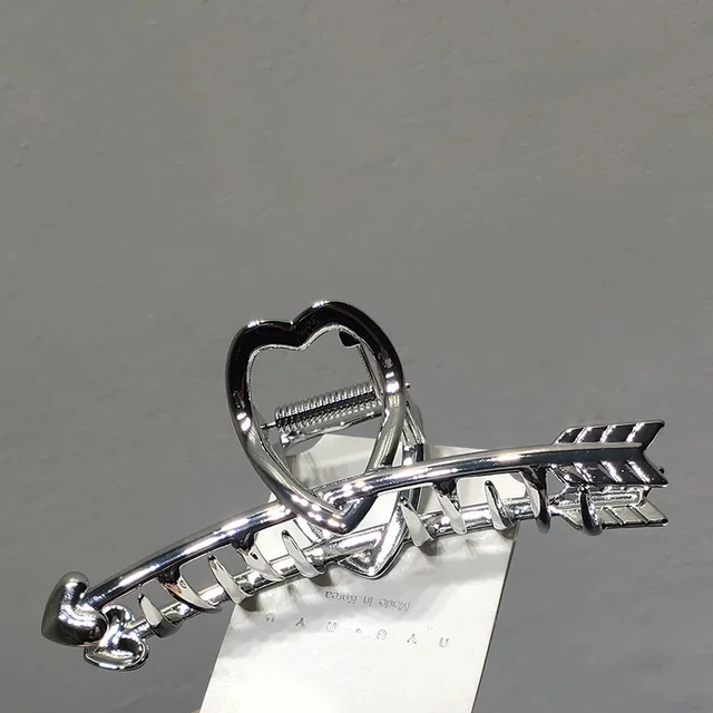 Ruoshui Woman Novelty Irregular Hairpins Punk Style Metal Silver Hair Claws Barrettes Women Hair Accessories Hair Clips Hairgrip style 5