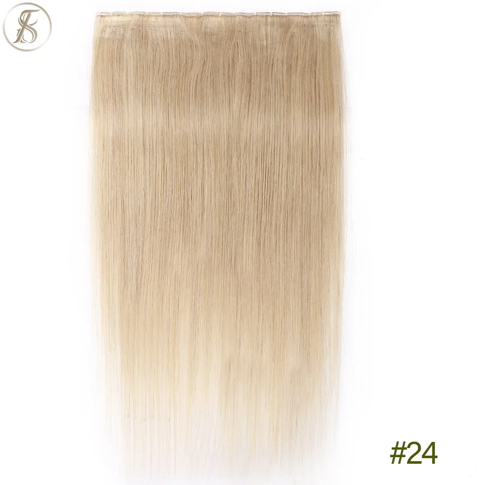 TESS Clip-in-Echthaarverlängerungen, 100 % natürliche Haarverlängerung, 3/4 Ganzkopf-Haarteil, 40–60 g, 25,4–61 cm, Clip-in-Naturhaar – Detail 12