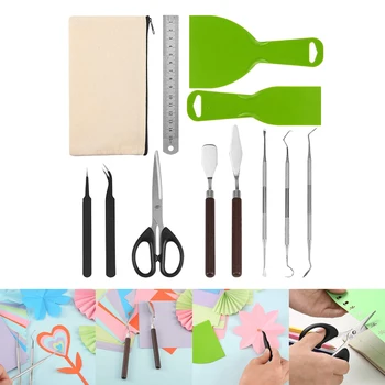 

12x Craft Vinyl Weeding Tool Hobby Basic Vinyl Repair Tool Kit For Cricut Cameos