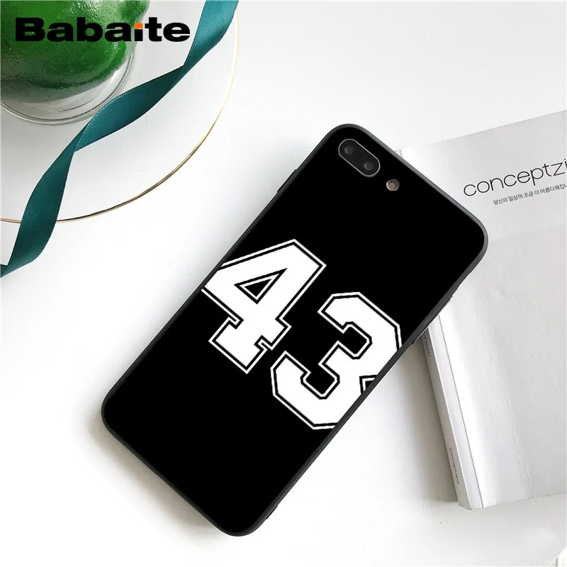 A16 Babaite счастливое число и письмо чехол для телефона для iphone 11 Pro 11Pro Max 8 7 6 6S Plus 5 5S SE XR X XS MAX - Цвет: A16